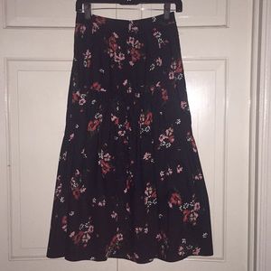 Rebecca Taylor floral midi skirt